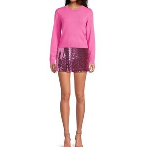 French Connection Sparkling Pink Mini Skirt
